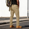 thumbnail image 6 of Dwellite Men's Hiking Pants Lightweight Outdoor Cargo Trousers with Multiple Pockets Khaki 3XL, 6 of 9