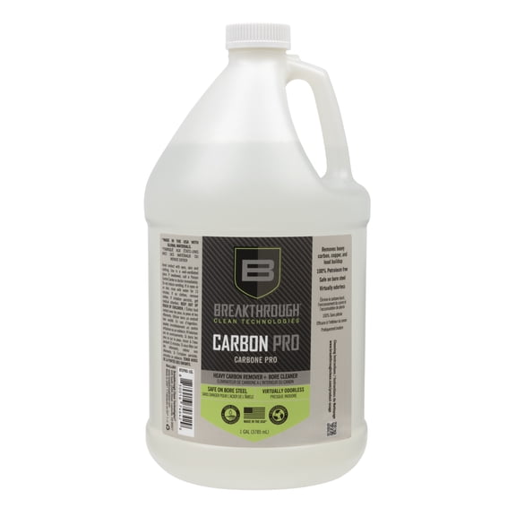 Breakthrough Clean Technologies® Heavy Carbon Remover - Gun Barrel and Bore Cleaner - All Purpose Degreaser - Perfect for Handguns and Rifles - 1-Gallon Refill Container, Clear