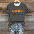 thumbnail image 2 of Clearance! HCURIBAD Shirts for Women, Womens Halloween Pumpkin Print T-Shirt Casual Round Neck Top, Womens Graphic Tees, Halloween Shirts for Women 1PC Top Gray 4XL, 2 of 4