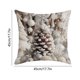 thumbnail image 2 of Decoraciones navideñas, adornos navideños, funda de almohada navideña de 45x45 cm (18x18 pulgadas), funda de cojín con diseño de muñeco de nieve invernal, funda de almohada decorativa para sofá cama,, 2 of 5