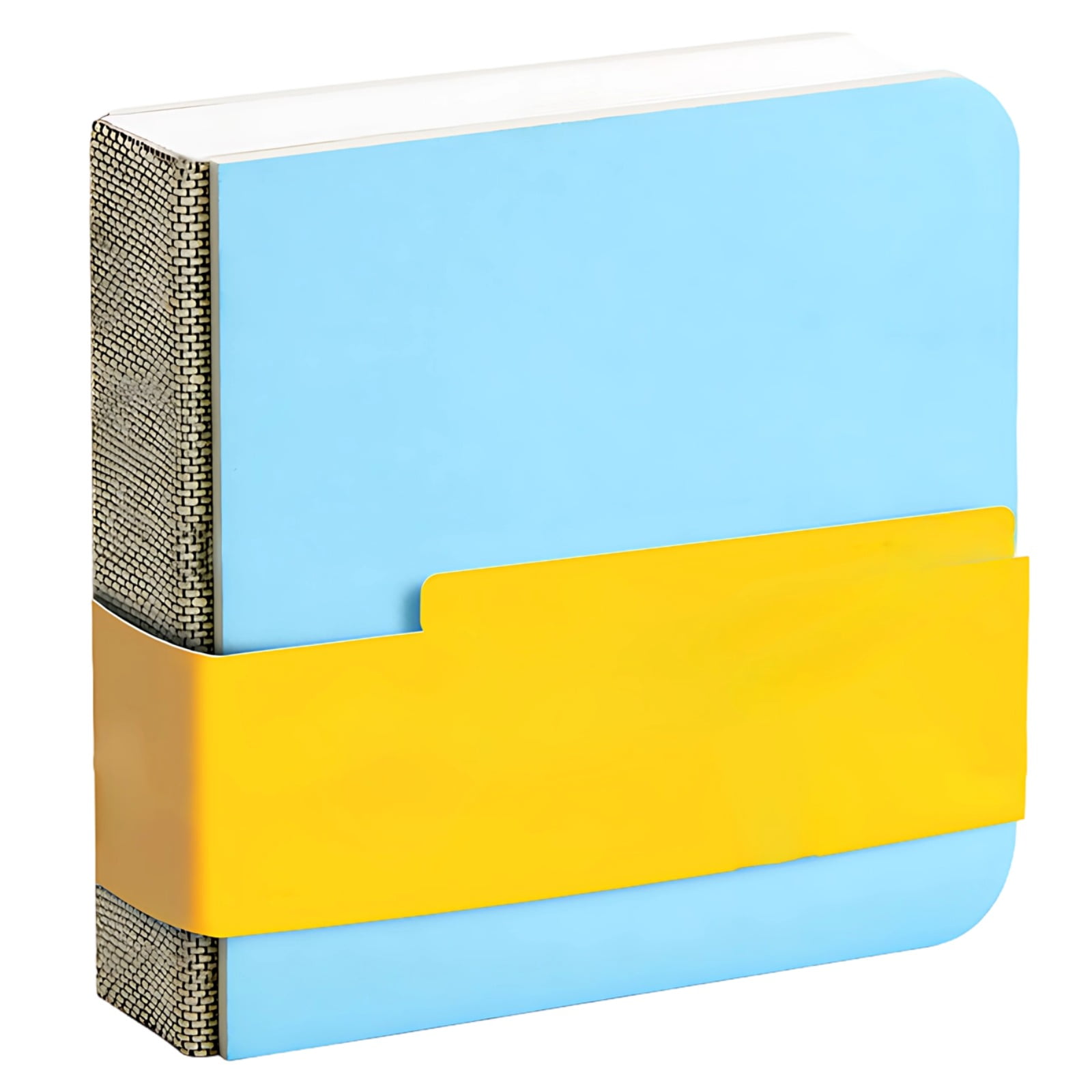 Mini Marker Sketchbook, 58 Sheets Square Painting Notebook, 3.1 in / 8 cm Portable Travel Size Sketch Book, Acrylic & Marker Sketchpad with Fine Texture, Pale Blue Cover
