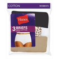 thumbnail image 1 of Hanes D40L Culottes en Coton pour Femmes Blanches Taille 10, 1 of 4