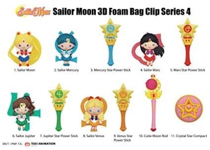 Sailor Moon Series 4 - Clip Sac En Mousse 3D En Blind Bag (sachet Surprise)