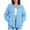 Sky Blue, variant on LUVDA Lightweight Zip Up Windbreaker for Women Fall Spring Elastic Trim Casual Jacket