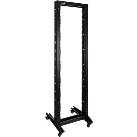 NavePoint 42U 2 Post Open Frame Server Rack with Casters for 19 Inch Equipment  Networking  and IT Devices  2-Post Rack 330lbs Weight Capacity  Black price history on PriceWatchPro