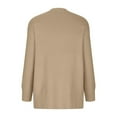 thumbnail image 5 of cllios Women's 2022 Long Sleeve Waffle Knit Cardigan Open Front Cozy Sweater Coat with Pockets, 5 of 6