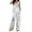 White, variant on AOMPMSDX Women Boho Two Piece Outfits Casual Printed Vest Sleeveless Top Loose Wide Leg Pants Set Suit Black S