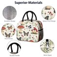 thumbnail image 4 of Obrewu Mushroom and Butterfly Lunch Bag for Adult, Insulated, Leakproof, Oxford Cloth, 4 of 7
