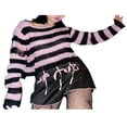 thumbnail image 3 of Pull-over en Maille Creuse à Manches Longues pour Femmes, 3 of 6