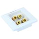 thumbnail image 2 of 2pcs 2 Binding 4 Binding Post Speaker Banana Audio Surround Plate, 2 of 9
