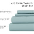 thumbnail image 6 of Breathable Hotel Style Bed Sheets | Ultra Soft Sheet Set with Deep Pocket | Lightweight, Extra Pillowcases | Easy Care, Basic Bedding, 6 of 7