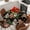 Black Light Brown Grass Green, variant on Beige Woode Christmas Round Tablecloth, Fitted Table Cover with Elastic for 45"-54" Round Tables, Xmas Tree Gingerbread Snowman Winter Table Cloth Outdoor Indoor Dinning Party Waterproof Tablecloths