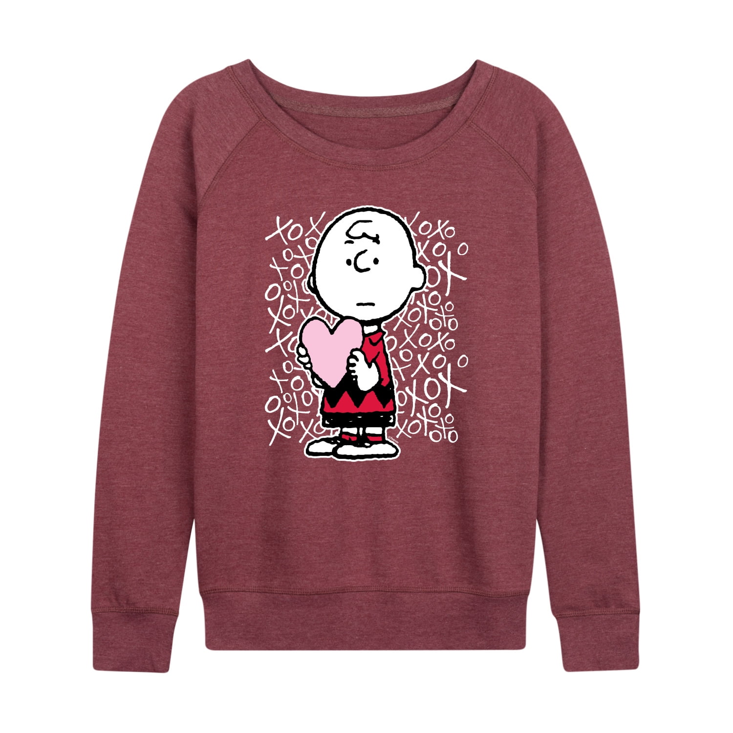 Peanuts - Charlie Brown Xoxo - Women's Lightweight French Terry ...