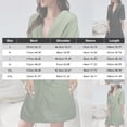 thumbnail image 3 of yunLCZ Under $10 night shirts for women sleepwear Womens Pajamas Short Sleeve Loungewear Two-Piece Sleepwear Button-Down Pj Set Beige L, 3 of 7
