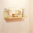 thumbnail image 3 of PLPPYFS Non Perforated Wall Shelves For Storage Hanging Baskets Bedroom Wall Partitions Wall Mounted Shelves, Wall Hanging Baskets, for Kitchen Coffee Bar Office Room Garage Storage Organization, 3 of 6