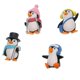 thumbnail image 1 of Adornos de Pingüino de Resina 4 Piezas Decoraciones Interiores de Paisaje de Gloria Micro Landscape Decoration, 1 of 9