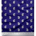 thumbnail image 1 of Soimoi Rayon Crepe Fabric Paisley Block Printed Fabric 1 Yard 46 Inch Wide, 1 of 1