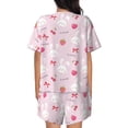 thumbnail image 3 of Bixox Women's Love Rabbit Printed Pajama Set 2 Piece Lounge Set Top and Shorts Soft Pajamas, Shorts with Pockets, 3 of 7