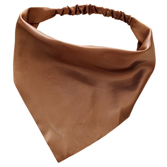 TELOLY 2026 New Bandanas for Women,Bag Tie Scarf Brown Bandana,Ladies Satin Bandana,Style3