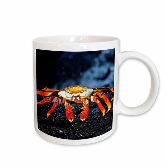 3drose, Sally Lightfoot Crab,grapsus Grapsus,santiago Islaislandnd Galapagos, 11oz Mug