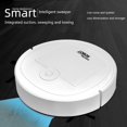 thumbnail image 4 of Robotic Vacuum Intelligent Low Noise Floor Sweeper Dust Catcher Carpet Cleaner ,Black, 4 of 7