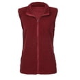 thumbnail image 3 of Heliisoer Pocket Women Zipper Solid Color Jacket Plush Sleeveless Lapel Vest Loose, 3 of 8