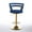 Gold+Blue, variant on Dining Sets Modern Gold Bar Table Set with 2 Adjustable Bar Stools, Round Marble-Patterned Pub Table for Home Bar & Kitchen,Wooden Dining Sets