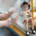 thumbnail image 3 of Zapatos de gelatina con agujeros para niños pequeños y medianos de verano, sandalias de playa antideslizantes de princesa con girasol, estilo coreano, 3 of 6
