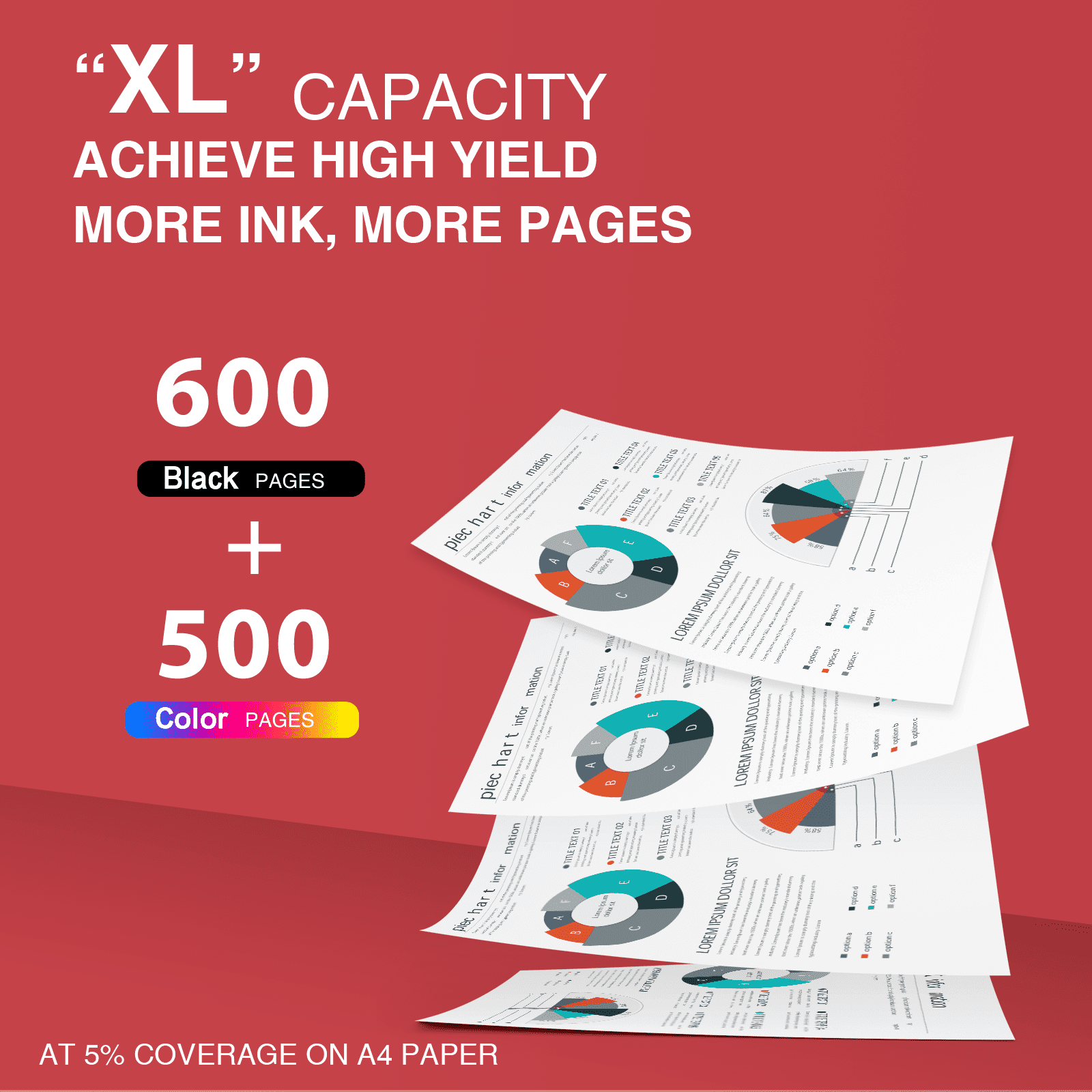 275 Printer Ink Compatible  for Canon Ink 275 and 276 for PIXMA TS3520 TS3522 TS3500 Printer (Black, Tri-Color)