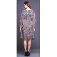 thumbnail image 2 of Bimba Kaftan Artistique de Plage, Paréo de Bikini, Robe Midi pour Femmes, Caftan Court - P-L, 2 of 5