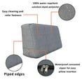 thumbnail image 2 of Bolster Cushion Cover 600 D Waterproof - 100% UV & Weather Resistant Outdoor Pillow Covers - Customize with Logo / Text (20" H x 39" W x 10" D, Fab Grey), 2 of 5