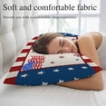 thumbnail image 5 of Independence Day Pillow Covers, Linen Long Throw Pillow Case, US Flag Gnomes Star Striped Burlap Holiday Pillow Protector Decorative Cushion Cover for Living Room/Bedroom 20" x 36", 5 of 8