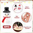 thumbnail image 3 of Figura DTOFOOT, 60 unidades, minimuñecos de nieve, 2,8 cm, decoración navideña, 3 of 7