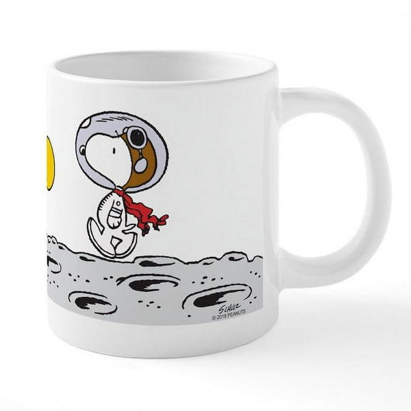 CafePress - Space Snoopy - 20 Oz White Ceramic Mega Mug