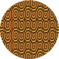 thumbnail image 1 of Ahgly Company Indoor Round Patterned Saffron Red Area Rugs, 8' Round, 1 of 6
