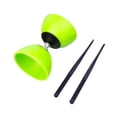 thumbnail image 4 of Juego de diábolo de yoyo chino, juguete de malabarismo para fitness, portátil, grueso y práctico. Verde S, 4 of 9