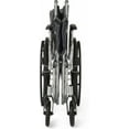 thumbnail image 3 of Medline Extra-Wide Wheelchair, 20" Wide Seat, Full-Length Arms, Swing Away Footrests, Chrome Frame - Bariatric, 500 lb Weight Capacity, Mobility Aid for Enhanced Comfort and Durability, 3 of 7