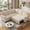 Beige(Corduroy Fabric), variant on Howcool Modular Sectional Sleeper Sofa, 81" L-Shaped Oversized Cloud Couch with Pull-Out Bed, 5-Seat Corduroy Sofa with Storage Chaise, USB Charging and Cup Holders for Living Room Apartment,Green
