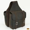 thumbnail image 3 of Hilason Leather Chap Leather Horse Saddle Bag For Trail, 3 of 5