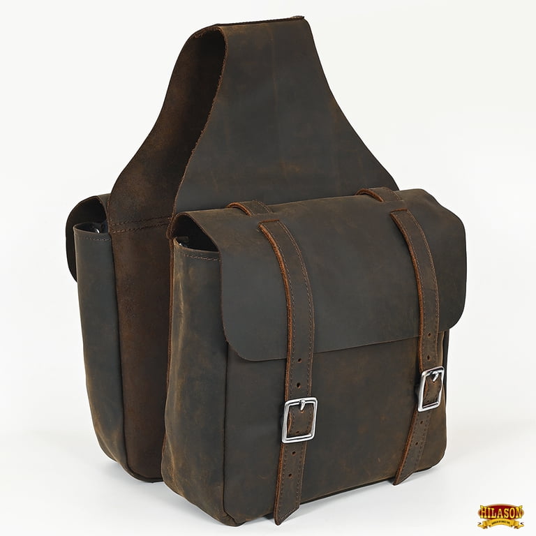 Free Shipping! Hilason Leather Chap Leather Horse Saddle Bag For