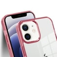thumbnail image 5 of Clear Case for Apple iPhone 12/ 12 Pro, Crystal Clear Transparent TPU Back Cover Anti-Yellow Shockproof Anti-Scratch Slim Fit Shell Phone Case for Apple iPhone 12/ 12 Pro, Pink, 5 of 6