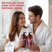 Botanic Hearth Apple Cider Vinegar Shampoo and Conditioner Set | Helps Dry Itchy Scalp, Dandruff, Frizz and Hair Loss | Color Safe, Sulfate Free Shampoo | All Hair Types, Men and Women, 16 fl oz each