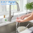 thumbnail image 6 of Dznils White Ceramic Soap Dispenser, Bathroom Refillable Lotion Pump with Soap Holder, 16 oz, 6 of 11