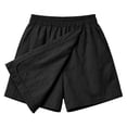 thumbnail image 4 of Only Moment Tennis Skirts for Women with Shorts Polyurethane Fiber Solid Basic Versatile Stretchy Flared Pleated Skater Mini Skirts Mini Skorts for Wowomen Black,M, 4 of 4