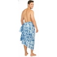 thumbnail image 2 of HAPPY BAY Men's Standard Swimsuits Sarong Pareo Beach Wrap One size Cobalt, Multi Summer Vacation Party, 2 of 5