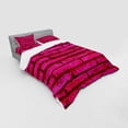 thumbnail image 3 of Urban Duvet Cover Set, Colored Brick Wall Geometric Grunge Detailed City Fashion Building Theme, Bedding Set with Shams and Fitted Sheet, 3 Sizes, by Ambesonne, 3 of 3