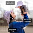thumbnail image 5 of Jan & Jul Ladies Sun-hat with Neck-Flap Wide Brim Chin-Strap (Cotton Xplorer: Dots, M), 5 of 6