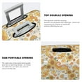 thumbnail image 3 of Logiee Retro 70s 60s Flower Print Travel Luggage Cover,Suitcase Protector, Washable Elastic Suitcase Baggage Cover,Closure for Wheeled Suitcase Fit 18-32 Inch Luggage-Small, 3 of 7