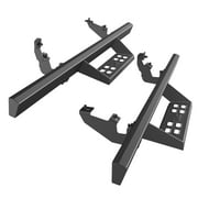 TAC Sniper Running Boards Compatible with 2021-2025 Ford Bronco 2 Door Truck Pickup 4" Drop Fine Texture Black Side Steps Nerf Bars Rock Slider Armor Off-Road Accessories (2pcs)