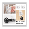 thumbnail image 2 of 30PCS Curtain Rods No Drill Curtain Rod Brackets Hooks Nail Free Adjustable Stick on Curtain Rod Transparent Hook Holder, 2 of 6